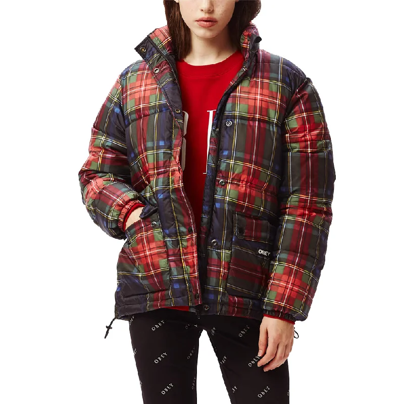 OBEY IRVING PUFFY COAT // BLACK MULTI