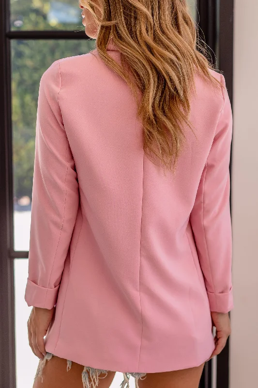 Bethan Pink Oversized Blazer