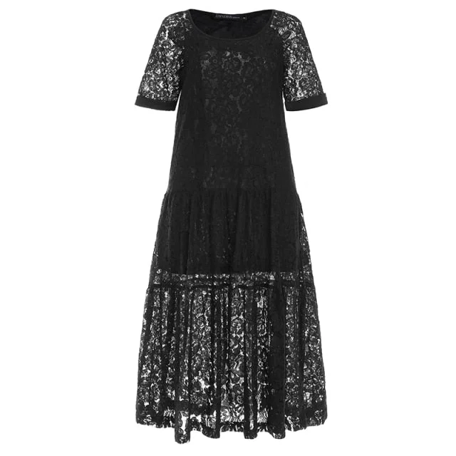 Amy Fashion - Fashion Lace Sexy Off Shoulder Vestidos Dress