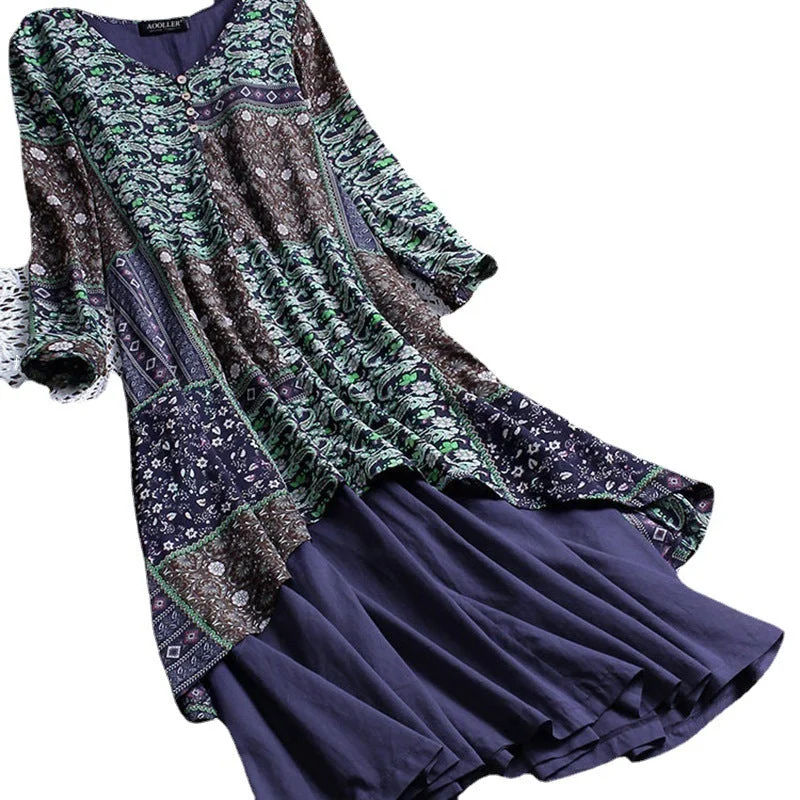 Large Dress Summer Cool Loose Printed Dresses