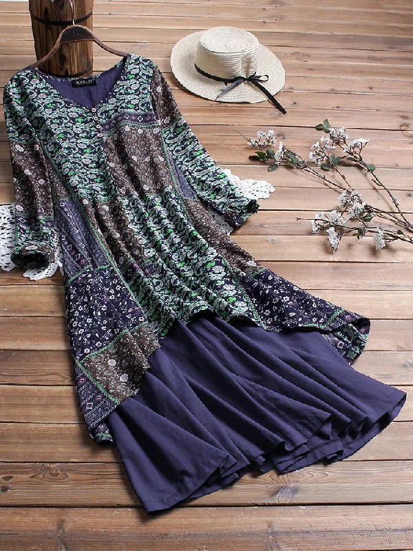 Large Dress Summer Cool Loose Printed Dresses