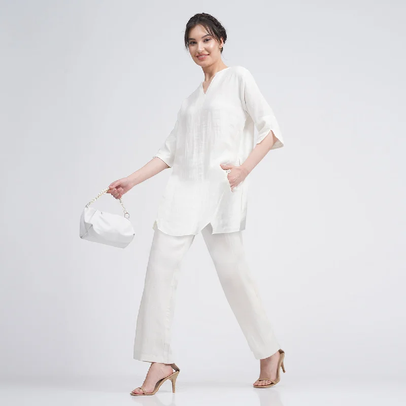 Linen Top for Women | Cream