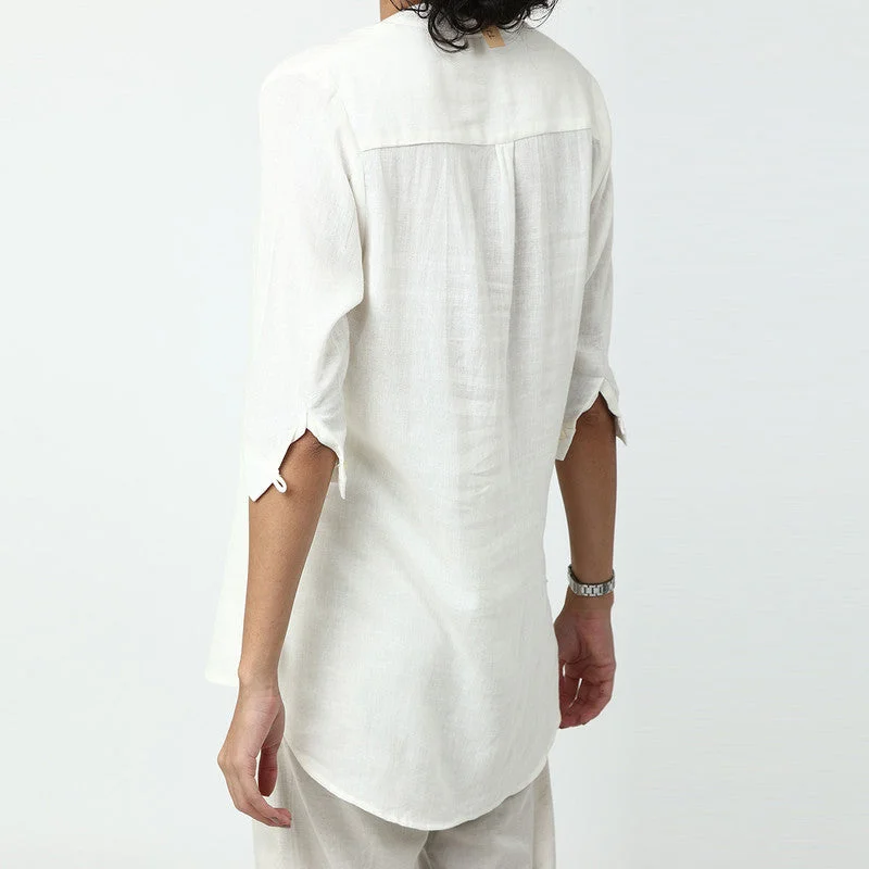 Linen Modal Women Co Ord Set | Off-White