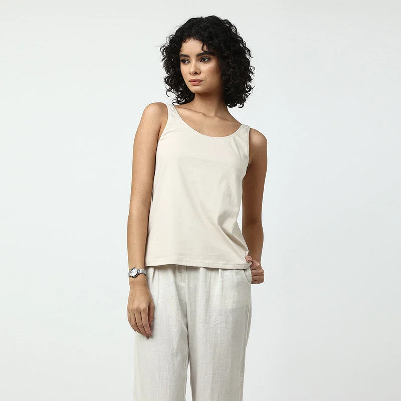 Organic Cotton Camisole Top | Off-White