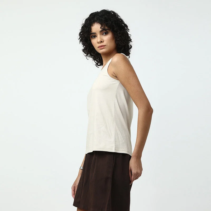 Organic Cotton Camisole Top | Off-White