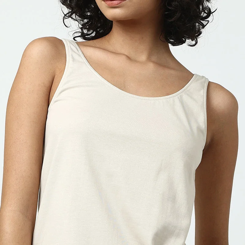 Organic Cotton Camisole Top | Off-White