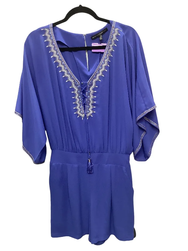 Blue Romper White House Black Market, Size 6