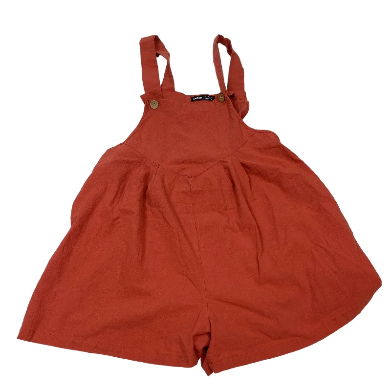 Orange Romper Shein, Size S