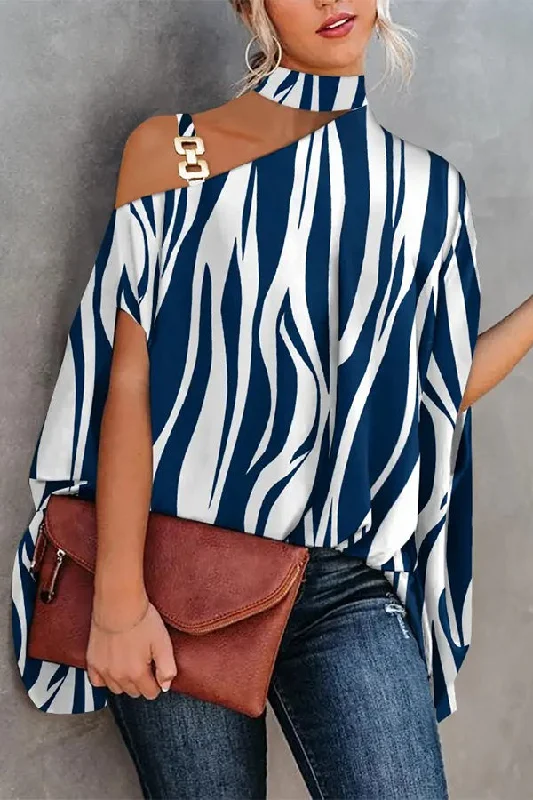 always-right-chain-one-shoulder-loose-top