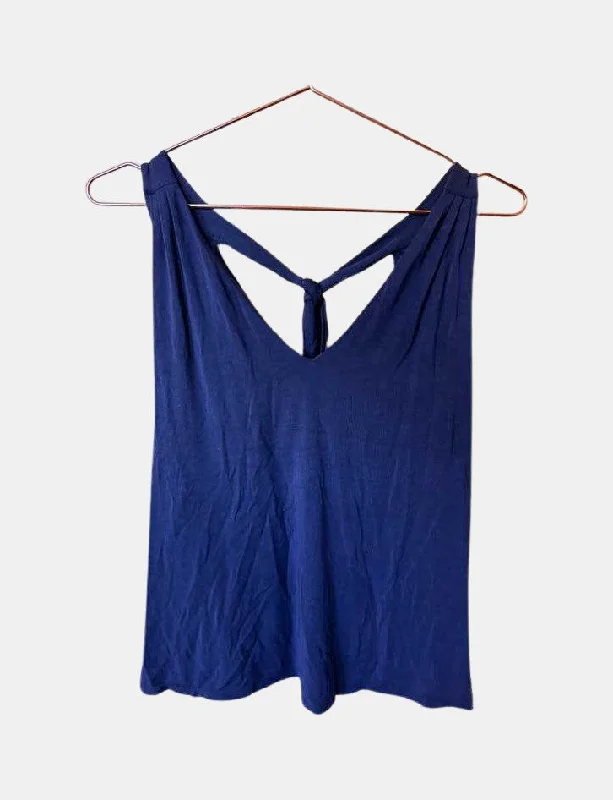 Anik Sleeveless Blouse - Navy - ReAmour