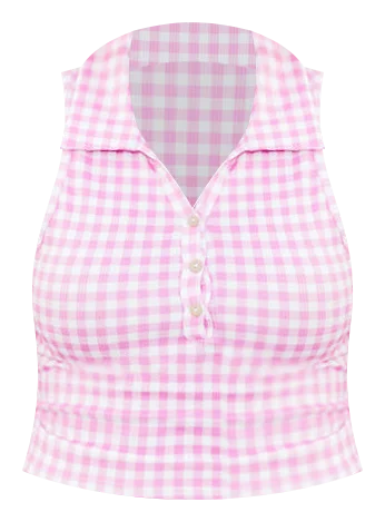 between-the-lines-pink-checkered-collared-tank