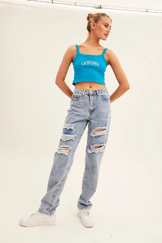 blue-crop-singlet-sleeveless-rib-embroidered-jc1171-84wb