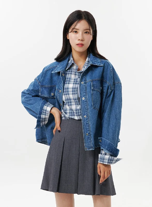 collar-plaid-pocket-long-sleeve-blouse-oo312