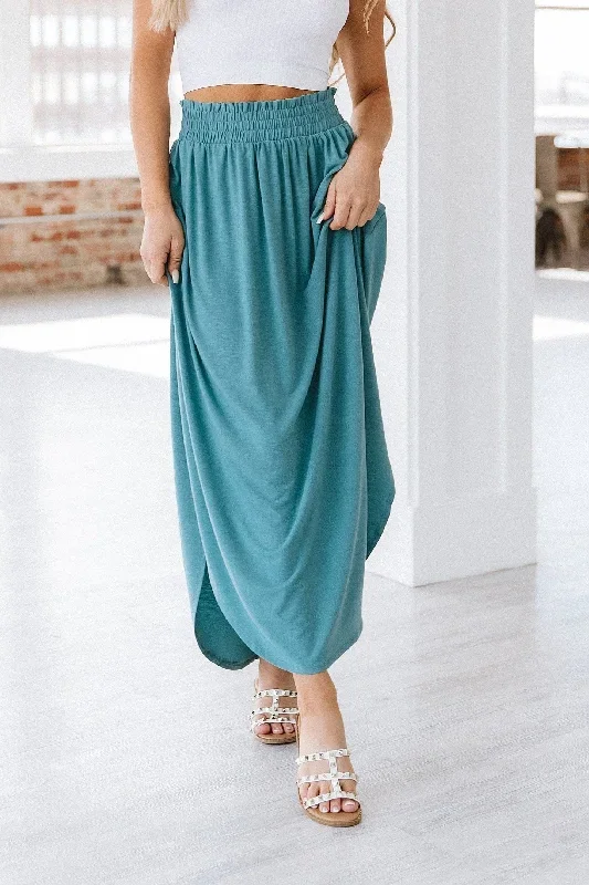 Eliza Maxi Skirt w/ Pockets | S-XL