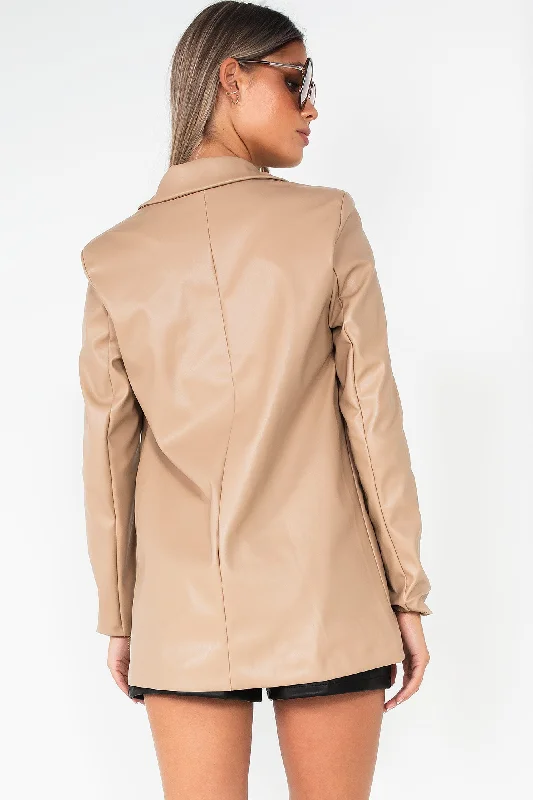 eva-camel-faux-leather-blazer