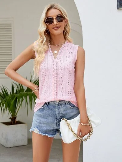 eyelet-lace-detail-v-neck-tank-1