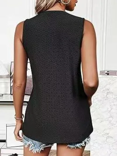 eyelet-round-neck-tank