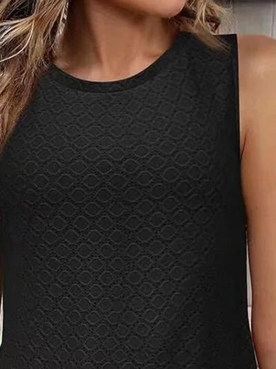 eyelet-round-neck-tank