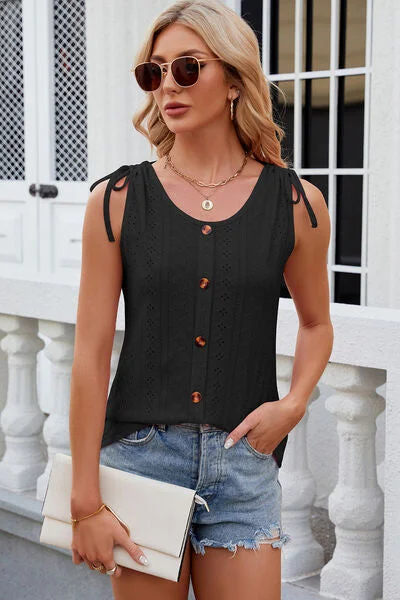 eyelet-round-neck-wide-strap-tank