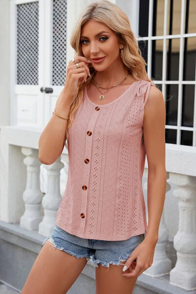 eyelet-round-neck-wide-strap-tank