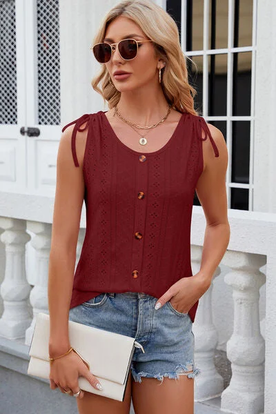 eyelet-round-neck-wide-strap-tank