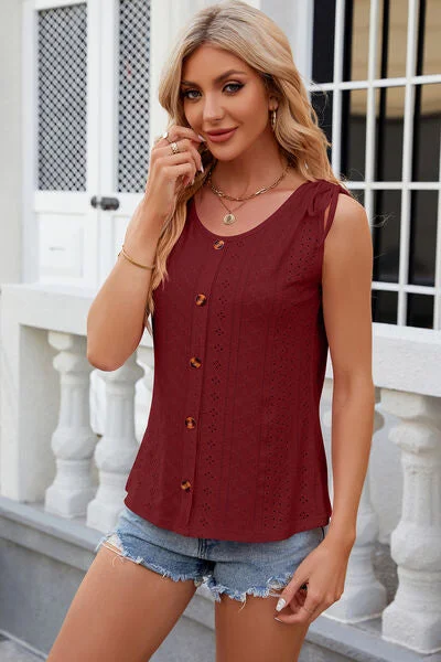 eyelet-round-neck-wide-strap-tank