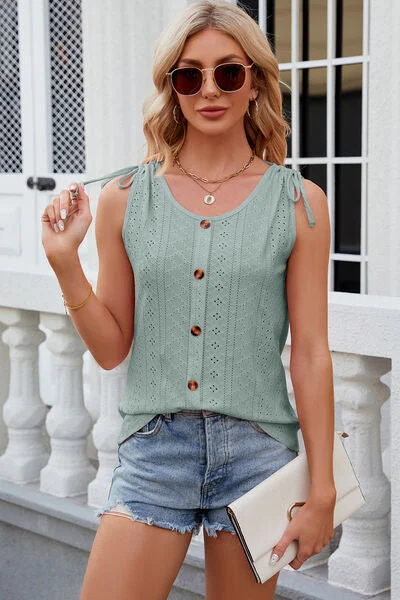 eyelet-round-neck-wide-strap-tank