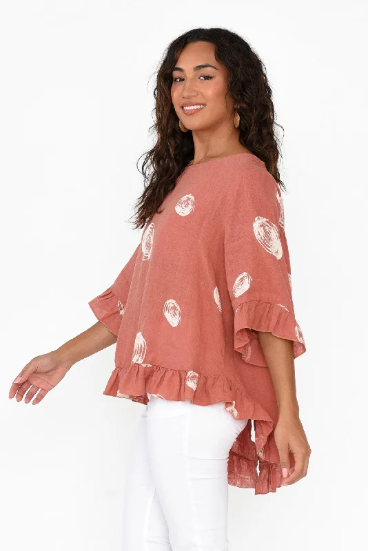 fitzgerald-rust-spot-linen-frill-top