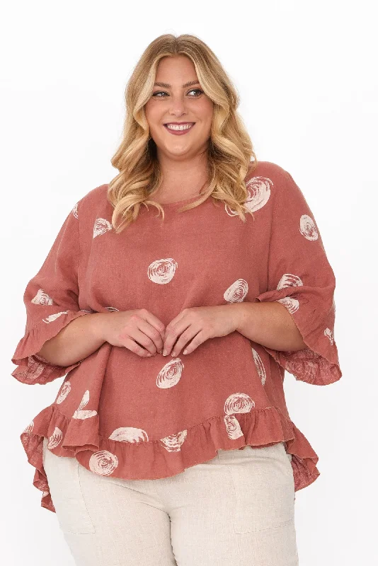 fitzgerald-rust-spot-linen-frill-top