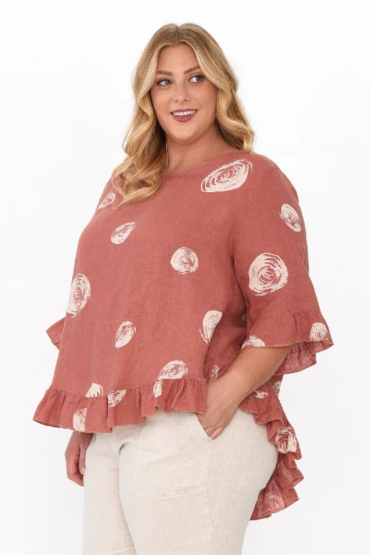 fitzgerald-rust-spot-linen-frill-top