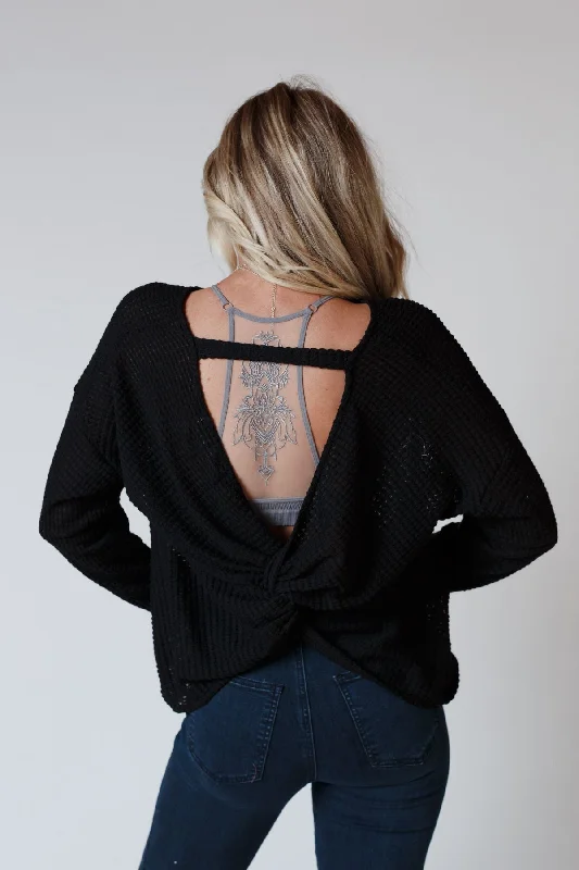 flattering-open-back-thermal-knit-top-black