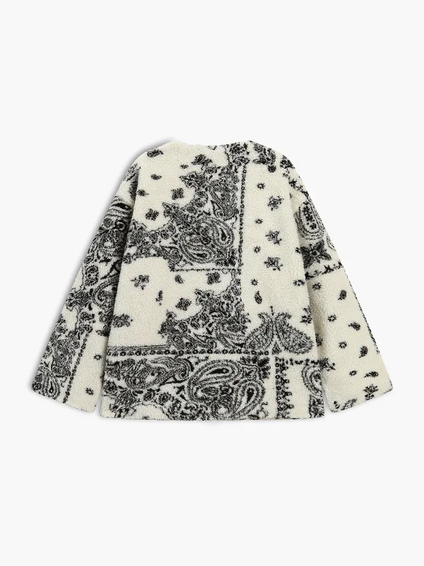 floral-print-pocket-fleece-coat