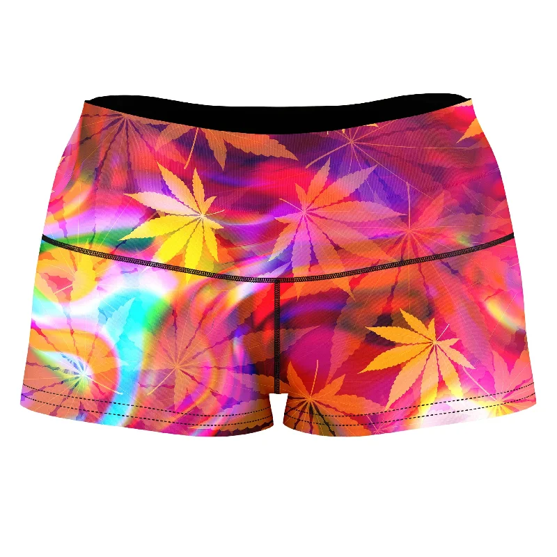 Ganja Dreamin High-Waisted Women's Shorts