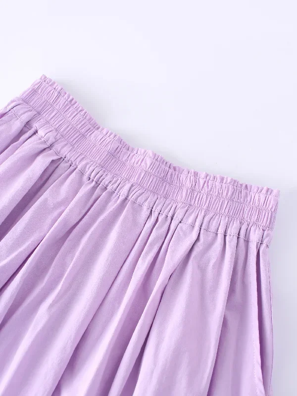 gathered-waist-skirt-lavender