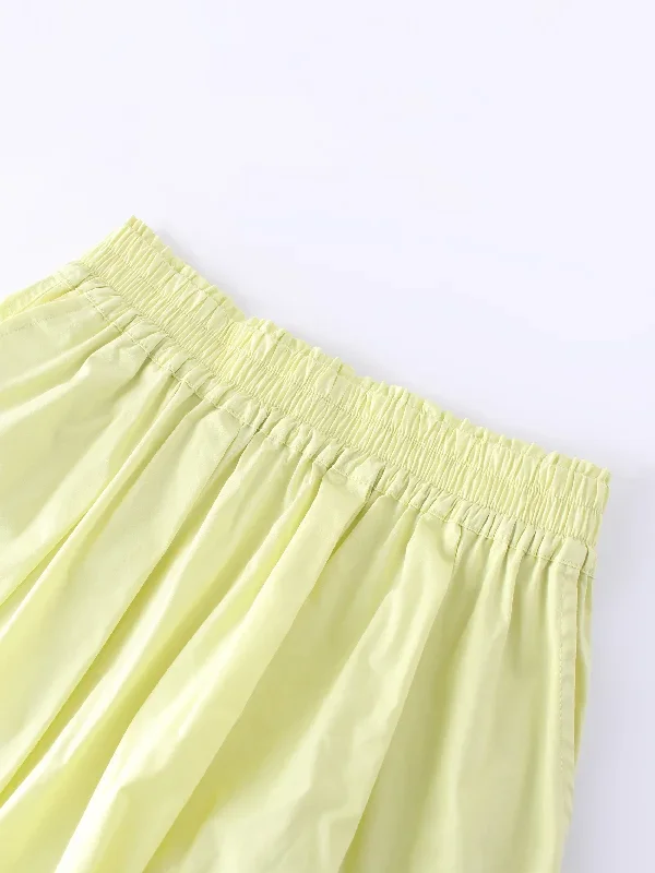 gathered-waist-skirt-lemon-sorbet