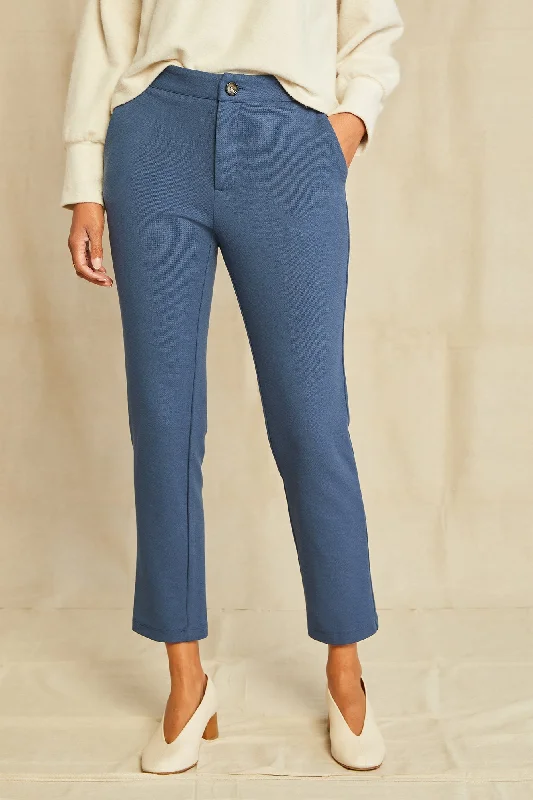 Graziella Ponte Twill Pants - Azure