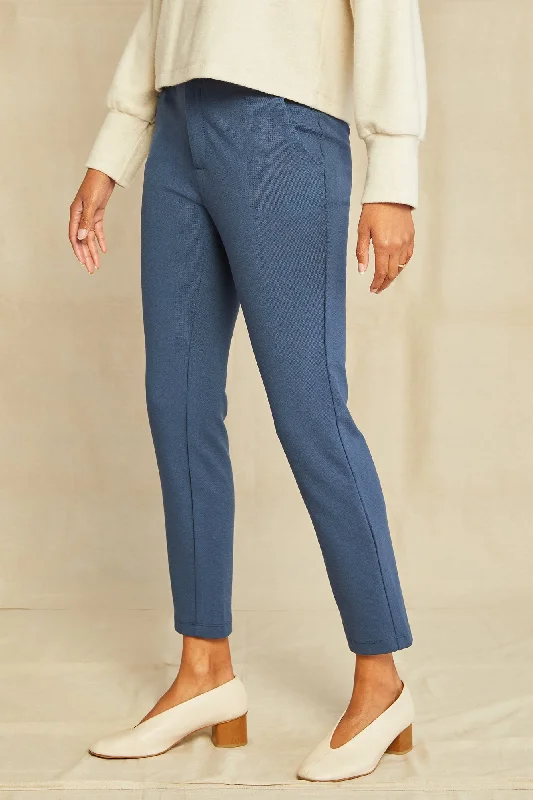 graziella-ponte-twill-pants-azure