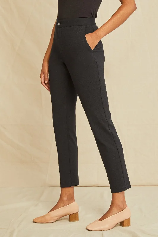 graziella-ponte-twill-pants-black