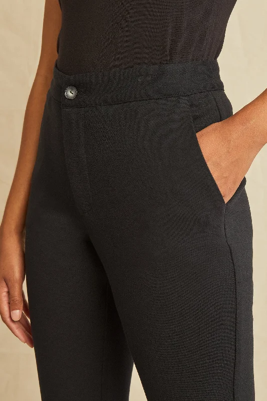 graziella-ponte-twill-pants-black