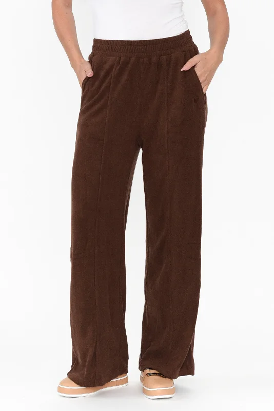 Jessa Chocolate Terry Pants