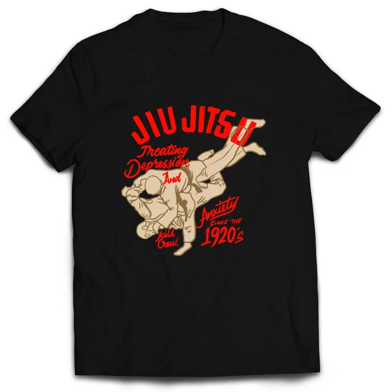 JIU JITSU DEPRESSION T-SHIRT - BLACK