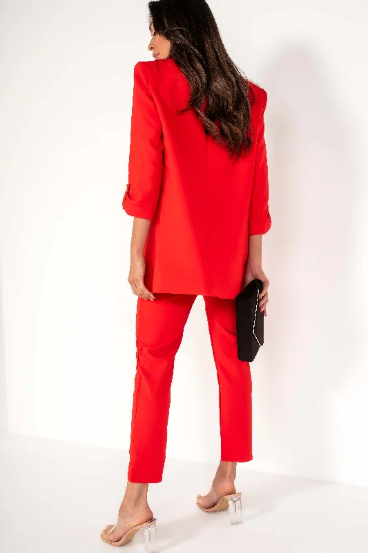 kaisley-red-padded-shoulder-blazer