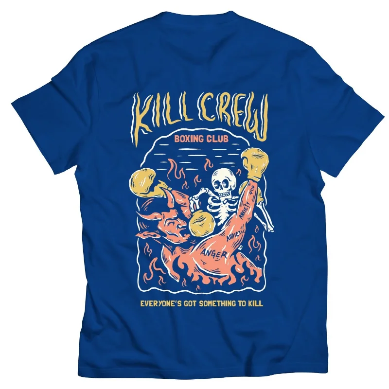 KILL CREW INNER DEMONS BOXING CLUB T-SHIRT - BLUE