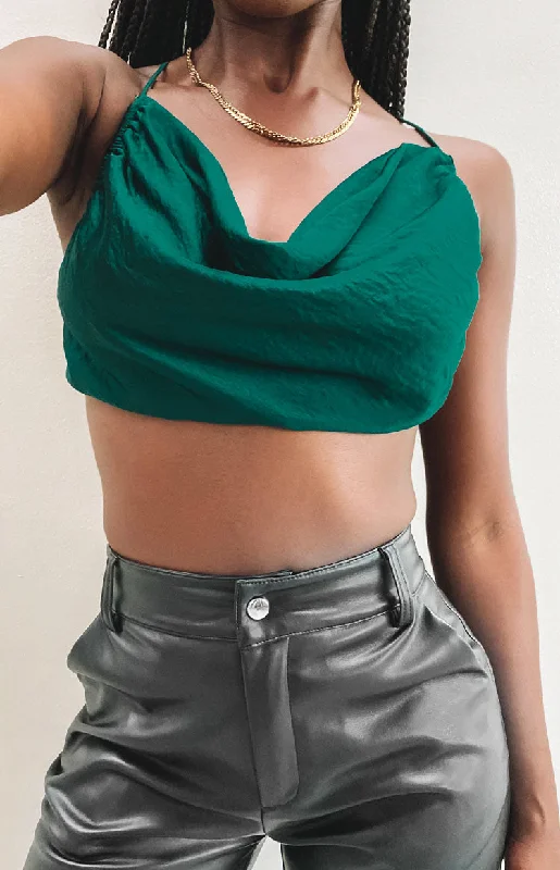 lioness-born-to-be-wild-crop-top-forest-green