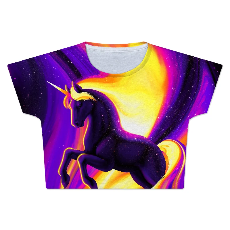 Liquid Unicorn Crop Tee