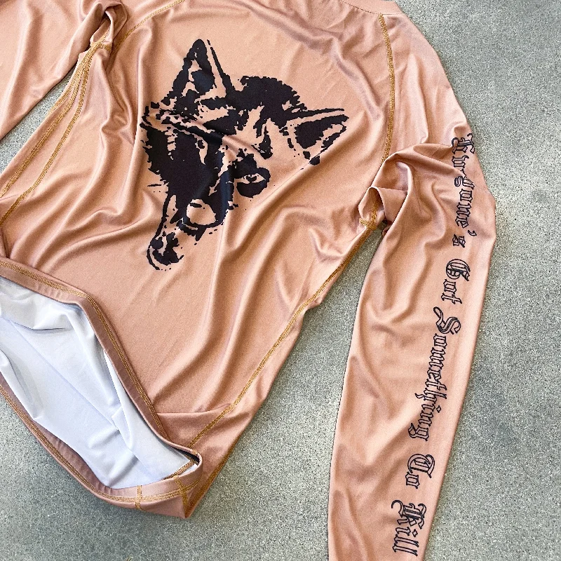 lone-wolf-rash-guard-brown