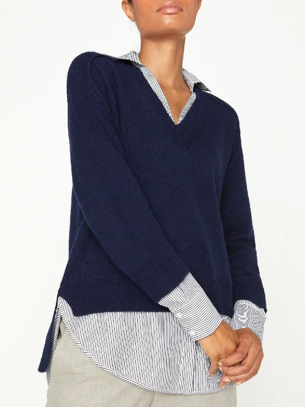 looker-layered-vneck-sweater-navy-stripe