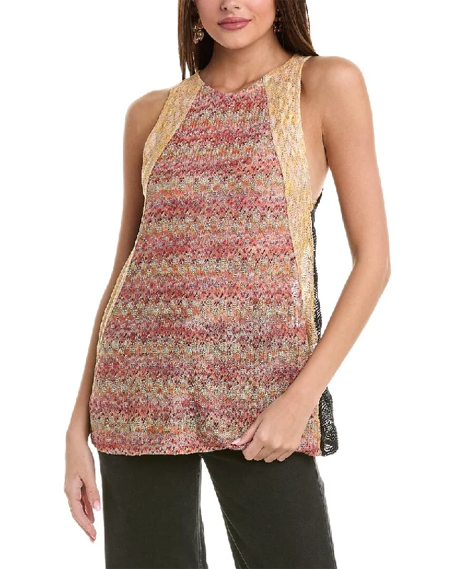 M Missoni Linen-Blend Tank