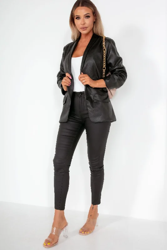 maria-black-faux-leather-blazer