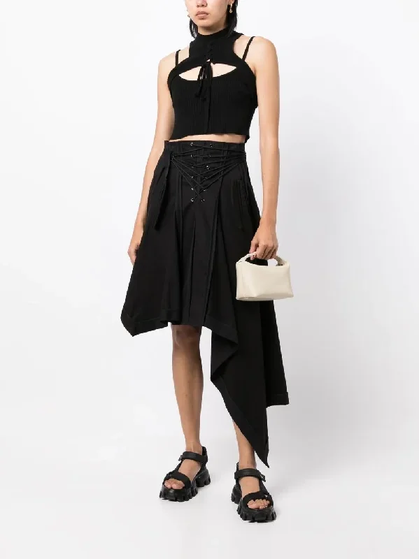 monse-laced-up-asymmetrical-hem-skirt-600035280blk